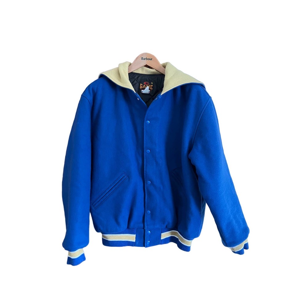 Vintage Game Sportswear Ltd Varsity Jacket USA XL Royal Blue Wool Blend